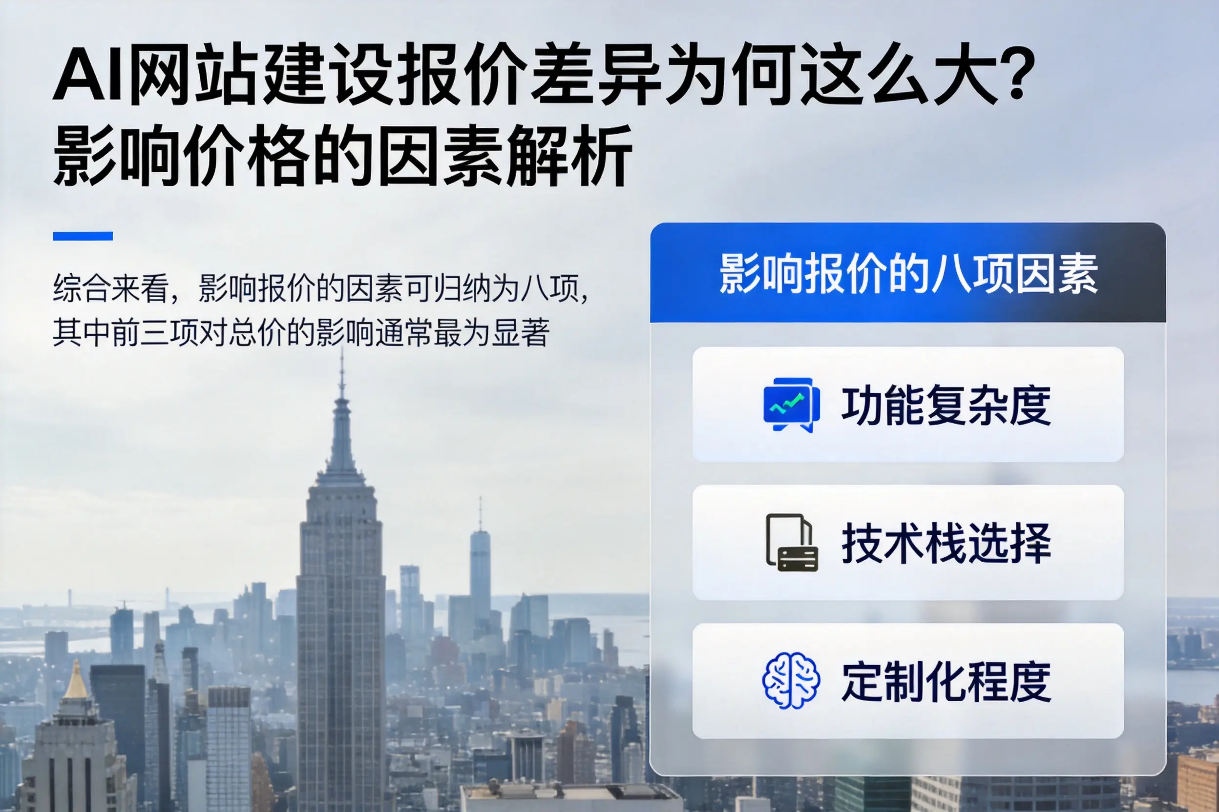邯郸AI网站建设报价差异为何这么大？影响价格的因素解析